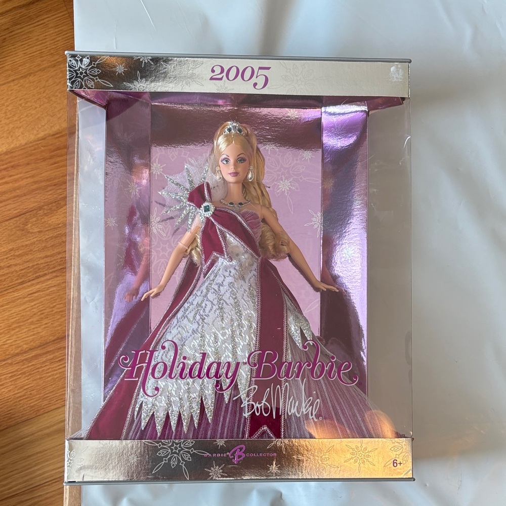 Barbie Holiday 2005 Bob Mackie Doll - Pink and Silver Elegance Original Box NRFB